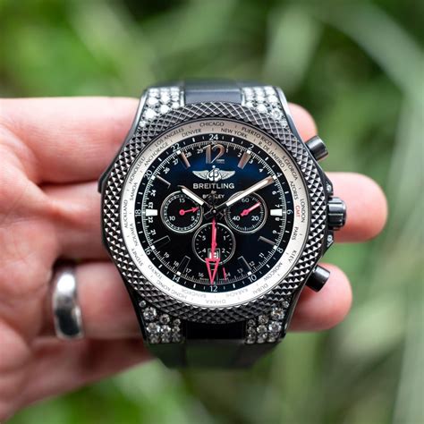 breitling bentley midnight carbon gmt limited edition|Black steel Breitling Bentley GMT Midnight Carbon .